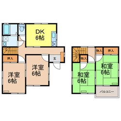 西牛谷戸建の物件間取画像